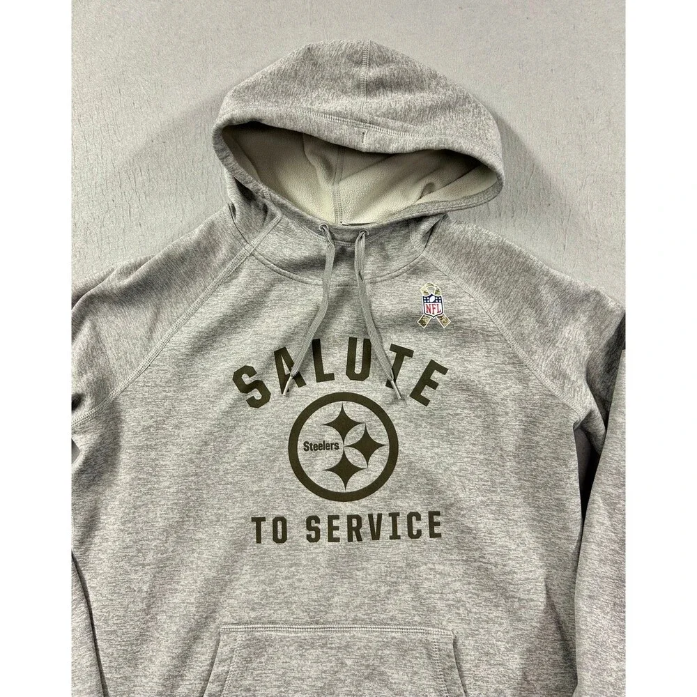 Nike Kids Pittsburgh Steelers Salute The Service USA Hoodie Youth Large